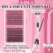 TOOCHUNAG Eyelash Extension Kit - 320pcs 30D+40D Individual Lashes Cluster Set with Bond, Seal, and Tweezers - DIY Lash Extensions 8-16mm - Buy Online on SooperMarket.com