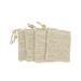 4 Pack Exfoliating Loofah Pouch - Sisal Ramie Soap Saver Bag with Drawstring & Wooden Bead Holder for Ultimate Skincare - Buy Online on SooperMarket.com