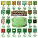 40 pieces pixel cake topper pixel cake decoration video games muffins decoration pixel tortendeko pixel muffins topper for young girls birthday cake decoration green