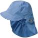 Sterntaler Unisex Children's Peaked Cap with Neck Protection Without Ties Children's Cap 55 velvet blue