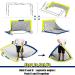 LIBERRWAY Soccer Goal 4'x 3' Portable Kids Soccer Goals for Backyard or Indoor Pop Up Soccer Net with 6 Training Cones  Carrying Bag  8 Ground Stakes  2 Set - Buy Online on SooperMarket.com