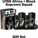 LYNX Africa & Black The Deodorant Gift Set Shower Tool 2x Body Wash & 2x Body Spray perfect for his daily routine 4 piece - Buy Online on SooperMarket.com