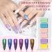 MIZHSE Chrome Nail Powder Set - 6 Colors Mermaid Aurora Moonlight Effect - Nail Art Pigment for Gel Polish - Mirror Effect Glitter Powder - Easy DIY Nail Studio - MJF002 - Buy Online on SooperMarket.com