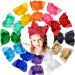 Cellot Boutique Teens Girls Big Hair Bows Clips 12 Pcs 8" Grosgrain Ribbon Large Bows Durable Metal Alligator Clip No Fraying No Slipping Pinwheel Bow Clips For Girls Toddlers Teenager Kids