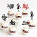 Cyodoos 24PCS Music Singe Cupcake Toppers Music Enthusiast Concert Theme Legendary Since 1989 Theme Party Birthday Birthday Cupcake Toppers for Girls Music Singer Party Cupcake Toppers Black - Buy Online on SooperMarket.com