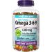 Webber Naturals Glucosamine Chondroitin Triple Strength 90 Tablets & Omega 3-6-9 1 200 mg Fish Oil 180 Clear Enteric No Fishy Aftertaste Softgels Supports Cardiovascular Health and Brain Function - Buy Online on SooperMarket.com