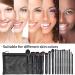 BS-MALL 18 Pcs Premium Synthetic Makeup Brush Set with Black Bag - Perfect for Foundation, Powder, Concealers, Eye shadows, and Blush - Buy Online on SooperMarket.com