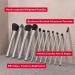 Mirabella Liner & Brow Duo Brush | Premium Cruelty-Free Makeup Brush | Hand-Sculpted Aluminum Handle for Flawless Blending - Buy Online on SooperMarket.com