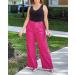 Vetinee High Waisted Wide Leg Dress Pants with Pockets - XXL Magenta - Buy Online on SooperMarket.com