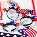JOYIN 3 Pcs Patriotic LED Headbands - Light Up American Flag Star Headband for 4th of July - Red Blue White Accessories for Women Men - Buy Online on SooperMarket.com