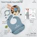 Bebefant Baby Weaning Set | Suction Bowl, Plate, Cup, Bib, Fork & Spoon | Baby Led Weaning Feeding Set (Large Blue) - Buy Online on SooperMarket.com