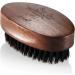 BFWood Boar Bristle Beard Brush - Military Style Walnut Black Wood - Buy Online on SooperMarket.com