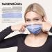 HARD 50 pieces Disposable Face Masks | Made in Germany | Type IIR & CE certified | Breathable Triple Layer - Filtration 99 78% | Elastic Earloops | Mouth Cover - Adults - Rainbow Midnight 50 Piece standard size (17 5 cm x 9 5 cm) Rainbow Midnight - Buy Online on SooperMarket.com