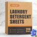 Eco-Friendly Laundry Detergent Sheets - 200 Fresh Linen Scent Strips for 200 Loads | Lightweight & Portable Hypoallergenic & Space-Saving Solution - Buy Online on SooperMarket.com