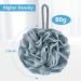 VANZAVANZU Large Luffa Bath Sponge Set of 4 - 80g Mesh Pouf Body Scrubber for Women & Men (Blue-Gray) - International Shipping Available - Buy Online on SooperMarket.com