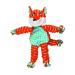 KONG Floppy Knots Fox Internal Knotted Ropes and Minimal Filling for Less Mess For Small/Medium Dogs Multi S/M