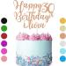 Personalised Cake Topper Happy Birthday Cake Topper Customised Cake Decoration Cake Toppers for 1st 10th 16th 18th 20th 21st 30th 40th 50th 60th 70th 80th with Any Name Age (Rose Gold) - Buy Online on SooperMarket.com