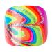 KISS imPRESS Sugarpop Square Press-On Pedicure Nail Kit | Glittery Multicolored Toenails + Prep Pad, Nail File, Cuticle Stick, 24 Nails - Buy Online on SooperMarket.com