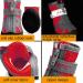 Zweitea Breathable Dog Shoes for Small Dogs - Slip-Resistant Reflective Boots with Robust Sole for Chihuahua - Red 5# (1.89x2.09) - Buy Online on SooperMarket.com