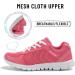 DUOYANGJIASHA Women's Athletic Sneakers Lace Up Comfort Sports Shoes 8.5 Rose Red - Buy Online on SooperMarket.com