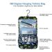 Men's Hanging Travel Toiletry Kit Bag - Waterproof Organizer with Dinosaur Cartoon Design - Blue - Buy Online on SooperMarket.com