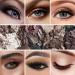 10 Colors Waterproof Matte Eyeshadow Palette | Long-Lasting High Pigment Formula | Ultra-Blendable Nude Shades | Includes 2 Brushes | Cement Color - Buy Online on SooperMarket.com
