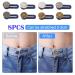 8 Pcs Button Waist Extender Set for Jeans, Trousers, Pants, Shirts | Adjustable Elastic Collar Extenders, Stainless Steel | Silver + Bronze - Add 1.4 inch - Buy Online on SooperMarket.com