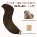 GOO GOO TAPE Extensions - 20pcs Chocolate Brown Real Hair | 40cm 50g Tape-in Hair Extensions #4A - Buy Online on SooperMarket.com