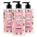 Love Beauty and Planet Delicious Glow Body Lotion for Soft Glowing Skin Murumuru Butter & Rose Natural Ingredients Plant-Based Moisturizers Vegan Cruelty-Free 13.5 Ounce (Pack of 3)