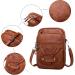 Qwuveds Women's Small Shoulder Bag - Mini Phone Wallet & Messenger Bag - Perfect for Cycling & Kids - Brown - Buy Online on SooperMarket.com