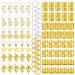 Hair Beads for Braids Xerteam 100 Pieces Hair Jewelry Rings Gold Hair Accessories Hair Cuffs and Braid Rings Hair Charms Dreadlock Accessories FOR Girl Women Men Hair Braids Decoration