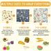 Organic Beeswax Wrap 9-Pack for Eco-Friendly Food Storage - Forest Animals Design - Buy Online on SooperMarket.com