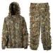 DoCred Ghillie Suit for Men, 3D Lightweight Hooded Camouflage Ghillie Breathable Hunting Suit 3D Leaf XLarge or XXLarge
