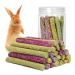 SUPERFA 40 Pcs Timothy Hay Sticks Rabbit Treats Mix Flavors of Rabbit Chew Toys Suitable for Small Animals to Chew A Toy for Rabbits Hamsters Gerbils and Guinea Pigs. 40 Count (1 Pack)