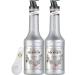 Monin Coconut Puree 1L - Pack of 2 with World Food Shop Scoop | Natural Coconut Flavour for Cocktails Smoothies and Culinary Creations