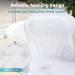 Spa Comfort Bath Pillow for Ultimate Relaxation | Back and Neck Support | Portable and Washable | 3D Air Mesh Technology | White - Buy Online on SooperMarket.com