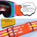 LOEO Kids Ski Goggle - Black with Red Silver Lens | Ski Goggles for Kids Youth Teens Boys and Girls 5-14 - Buy Online on SooperMarket.com