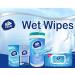 Vinda 480 Count (6 Packs) Tube Style Antiseptic Wipes Disinfectant Cleaning Sanitizing Hand Clean Wipes for Home Office Travel and Outdoor Use 80 count (Pack of 6) - Buy Online on SooperMarket.com