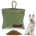 Jeffdad treats for dogs free -handed feed bag Dog training with carabiner free -handed dog element lita with automatic closure puppy treats for dog training (green)