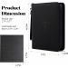 Fabmaker Premium Zip Trading Card Binder - 320 Card Capacity - Portable PU Card Collection Binder - Black - Buy Online on SooperMarket.com