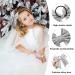 40 Pcs 8 Glitter Cheer Hair Bows Bulk - Silver Shiny Ponytail Holders for Cheerleaders - Buy Online on SooperMarket.com