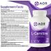 AOR - L-Carnitine 500mg 120 Capsules Pure L-Carnitine Tartrate Supports Energy Metabolism Muscle Recovery & Athletic Performance Promotes Fitness Goals L-Carnitine Capsules for Active Lifestyle - Buy Online on SooperMarket.com