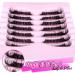PHKERATA 7 Pairs D Curl Natural False Eyelashes with Lash Glue - Fluffy 18MM Wispy Cat Eye Strip Lashes - Buy Online on SooperMarket.com