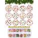 Christmas Nail Art Sequins Sticker - Santa Claus, Snowflake, Elk Decals - Winter Nail Decor - Buy Online on SooperMarket.com