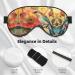 SSIMOO Flower and Bird Soft Sleep Eye Mask | Breathable Travel Eye Patch for Women | Perfect for Relaxation & Comfort - Buy Online on SooperMarket.com