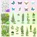 223 Pieces Real Dried Flowers, Leaves & Butterfly Stickers Set - Colorful Natural Daisies & Adhesive Decals for DIY Resin Jewelry & Nail Crafts - Buy Online on SooperMarket.com