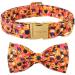 Aring Pet Halloween Dog Halison Sweet Orange Festival Dog Hall Band With Schleife Adjustable Cotton Halloween Pet neck straps for small medium-sized and large dogs Small (Pack of 1) A: Halloween