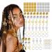 Hair Rings 110 Pieces Hair Jewellery Rings Dreadlock Accessories Hair Rings Spiral Dreadlocks Hair Braid Rings Hair Braid Rings Dreadlocks Aluminum Dread Locks Hair Beads Hair Decor
