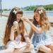Whaline 4Pcs Dessert Glitter Bow Hair Clips - Summer Colorful Leather Hairgrips for Girls and Women - Birthday Party Hair Accessories - Buy Online on SooperMarket.com