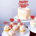 25 PCS Valentine's day Cupcake Toppers Red Glitter Sweet Love Cupid Cupcake Food Picks Valentine's Day Theme Wedding Bridal Shower Birthday Party Cake Decorations Supplies Cy-24-xs-108 - Buy Online on SooperMarket.com